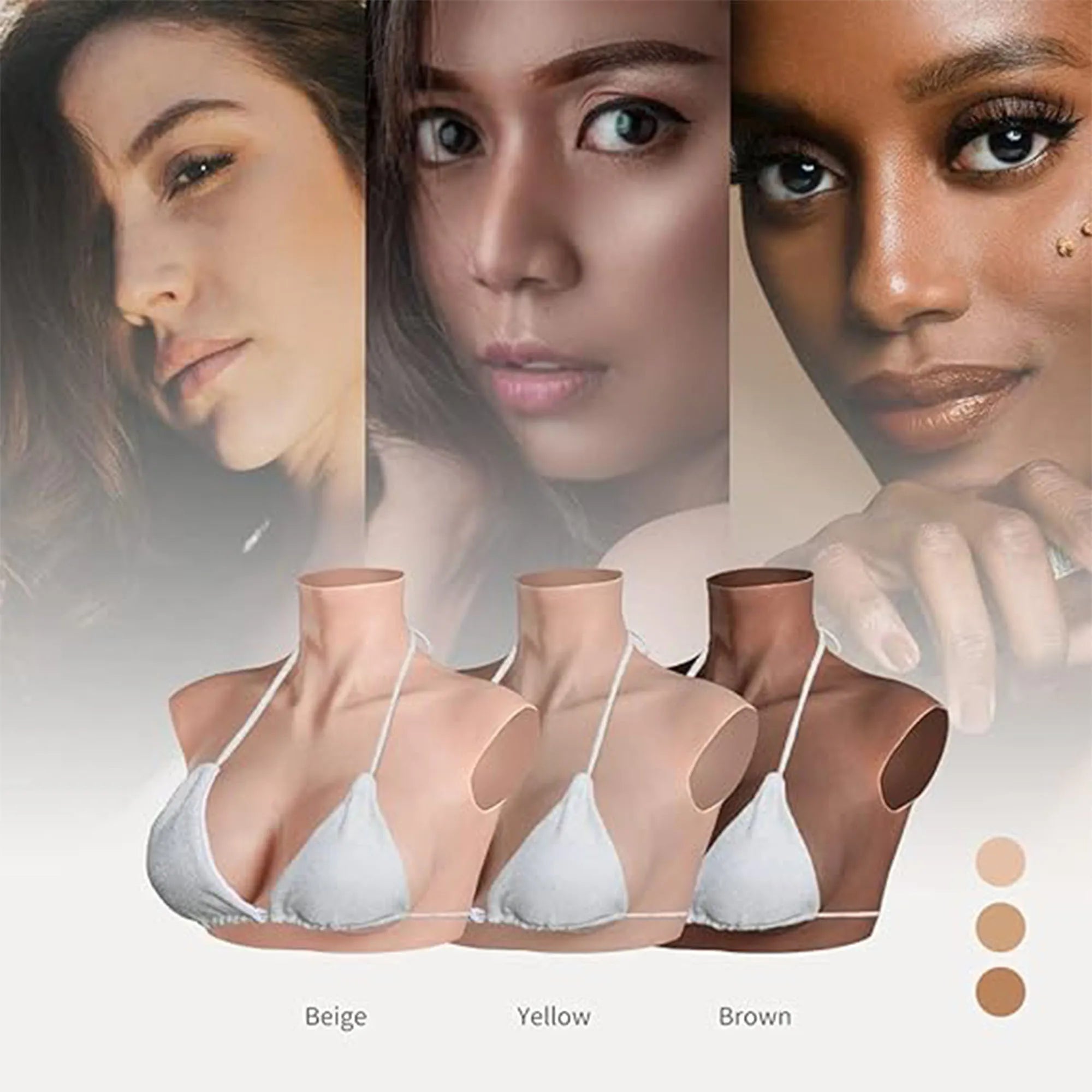 Zilasegy Silicone Breast Tgirl Cosplay for MenForms Huge Boob A/C/D/G/H Cup Transgender Drag Queen Shemale Cosplay