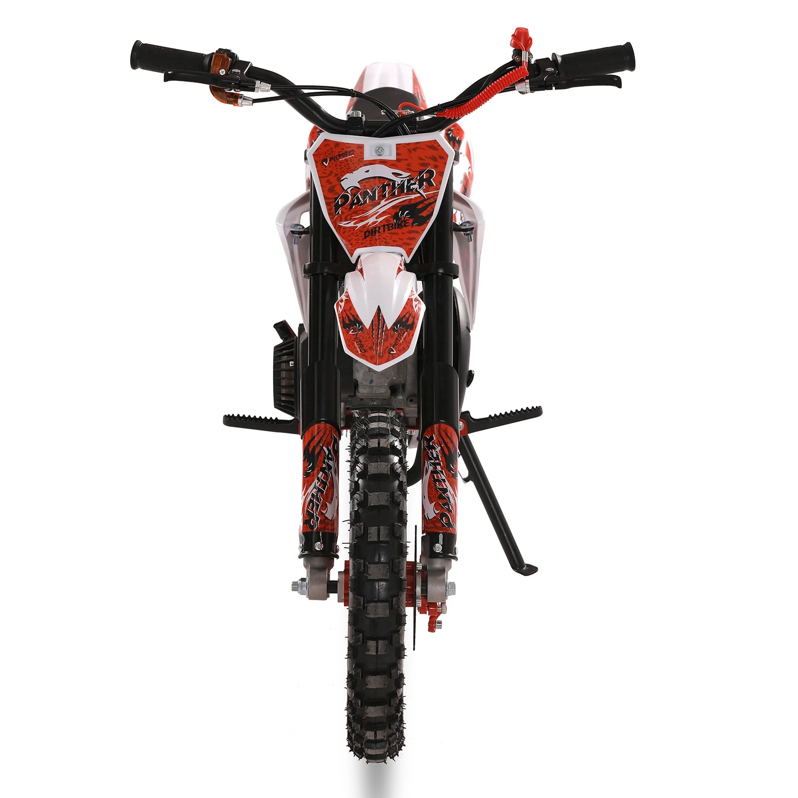 49cc 2-Stroke Gas Power Kids Dirt Bike, Mountain Motocross, Off Road Mini Motorcycle with Front Rear Disc Brakes,Max Speed 25MPH
