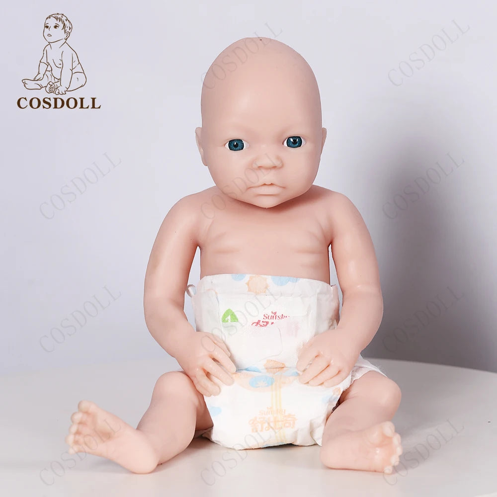 COSDOLL Baby Doll 18 inch 2.55kg Soft Silicone Reborn Dolls Kids Toy Unfinished Newborn Girl Birthday Gifts DIY Children Toys