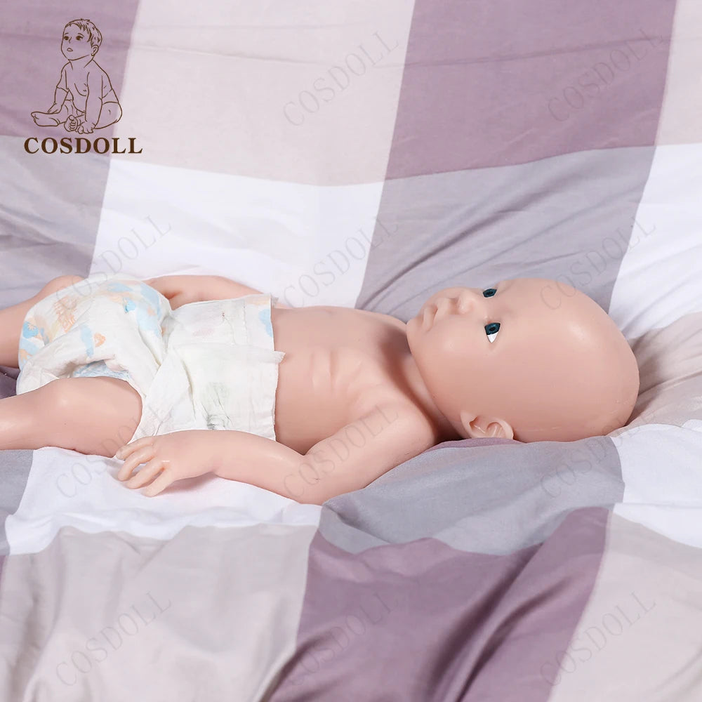 COSDOLL Baby Doll 18 inch 2.55kg Soft Silicone Reborn Dolls Kids Toy Unfinished Newborn Girl Birthday Gifts DIY Children Toys