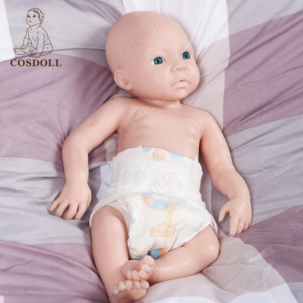 COSDOLL Baby Doll 18 inch 2.55kg Soft Silicone Reborn Dolls Kids Toy Unfinished Newborn Girl Birthday Gifts DIY Children Toys