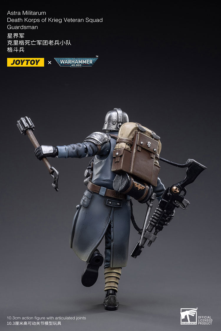 JOYTOY Warhammer 40k 1/18 Action Figures Anime 10.3cm Astra Militarum Death Korps of Krieg Veteran Squad Guardsman
