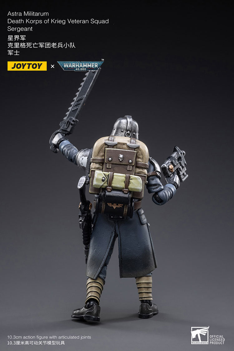 JOYTOY Warhammer 40k 1/18 Action Figures Anime 10.3cm Astra Militarum Death Korps of Krieg Veteran Squad Guardsman