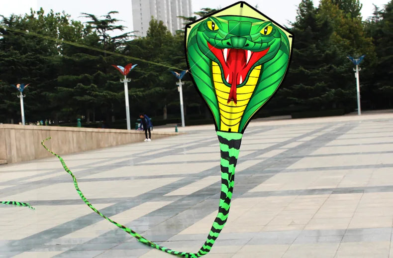 Outdoor Fun Sport Strong Snake With Long Colorful Tail Huge Beginner Snake Kites For Adults Come With String And Handle