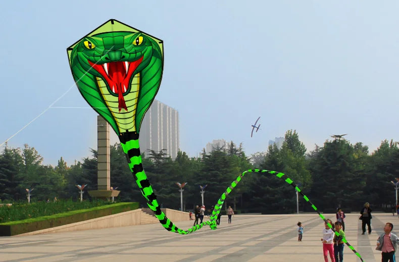 Outdoor Fun Sport Strong Snake With Long Colorful Tail Huge Beginner Snake Kites For Adults Come With String And Handle
