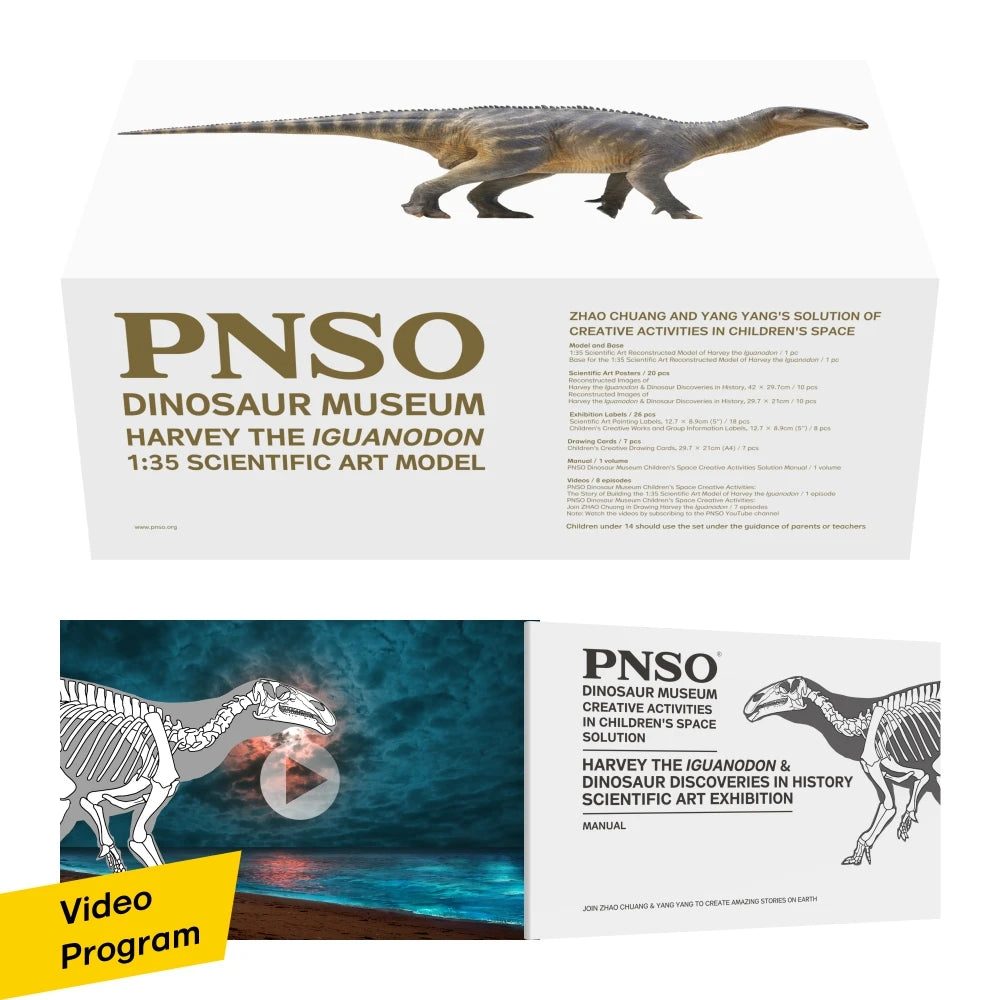 PNSO Dinosaur Museums Series:Harvey The Iguanodon 1:35 Scientific Art Model