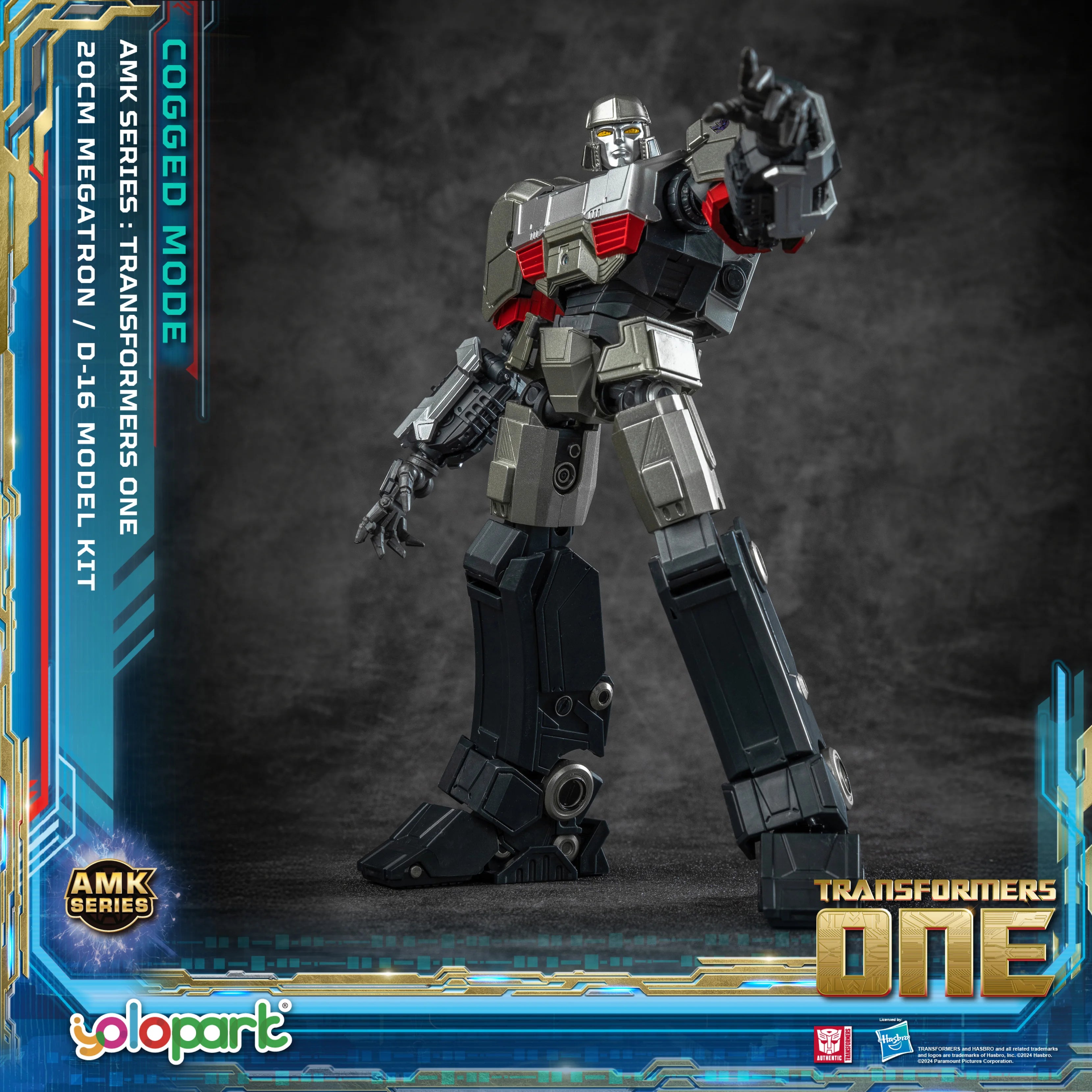 YOLOPARK Transformers One Toy Megatron Cogged Toy Mode,7.87 Inch Highly Articulated No Converting Model Kit