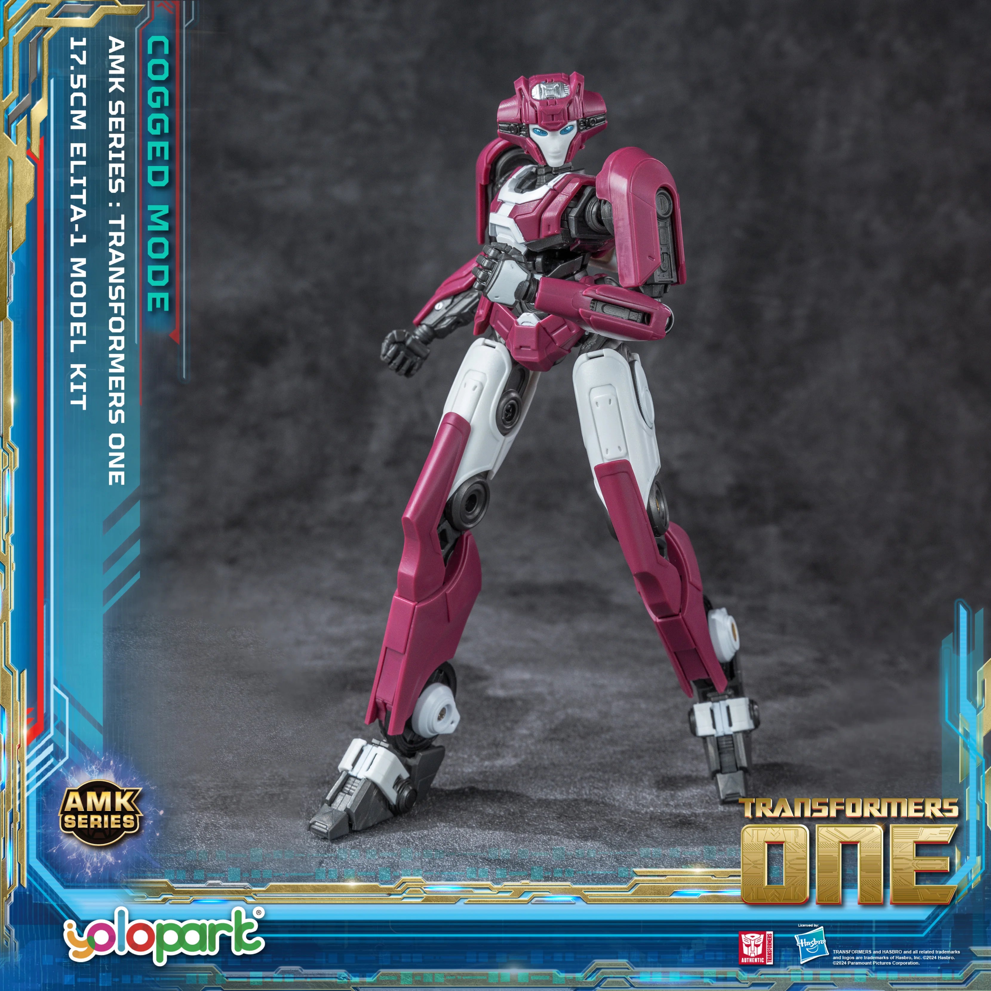 YOLOPARK Transformers One Elita-1 Cogged Mode Action Figure,6.89 Inch Highly Articulated No Converting Transformers Model Kit