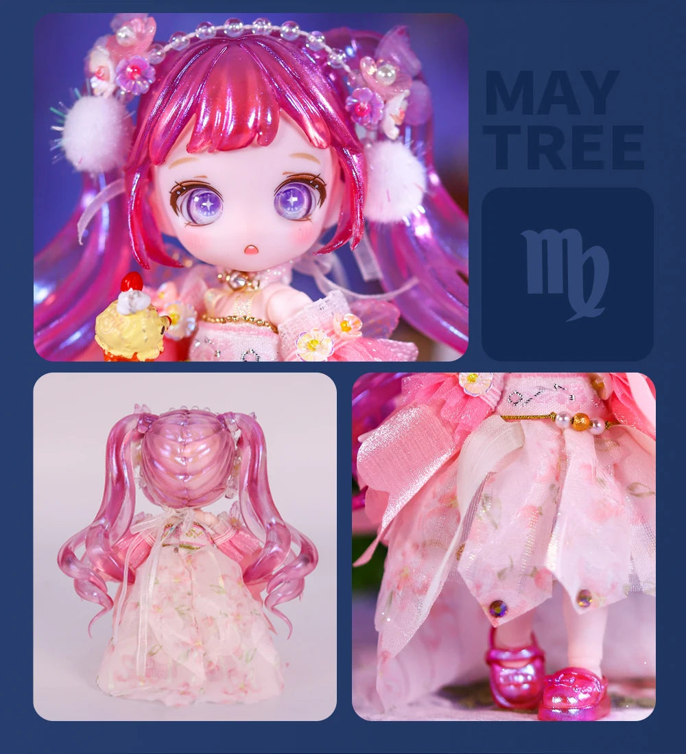 ICY DBS Dream Fairy Maytree OB11 doll 13 ball joint body constellation series Collectible Cute Animal 13cm SD gift BJD