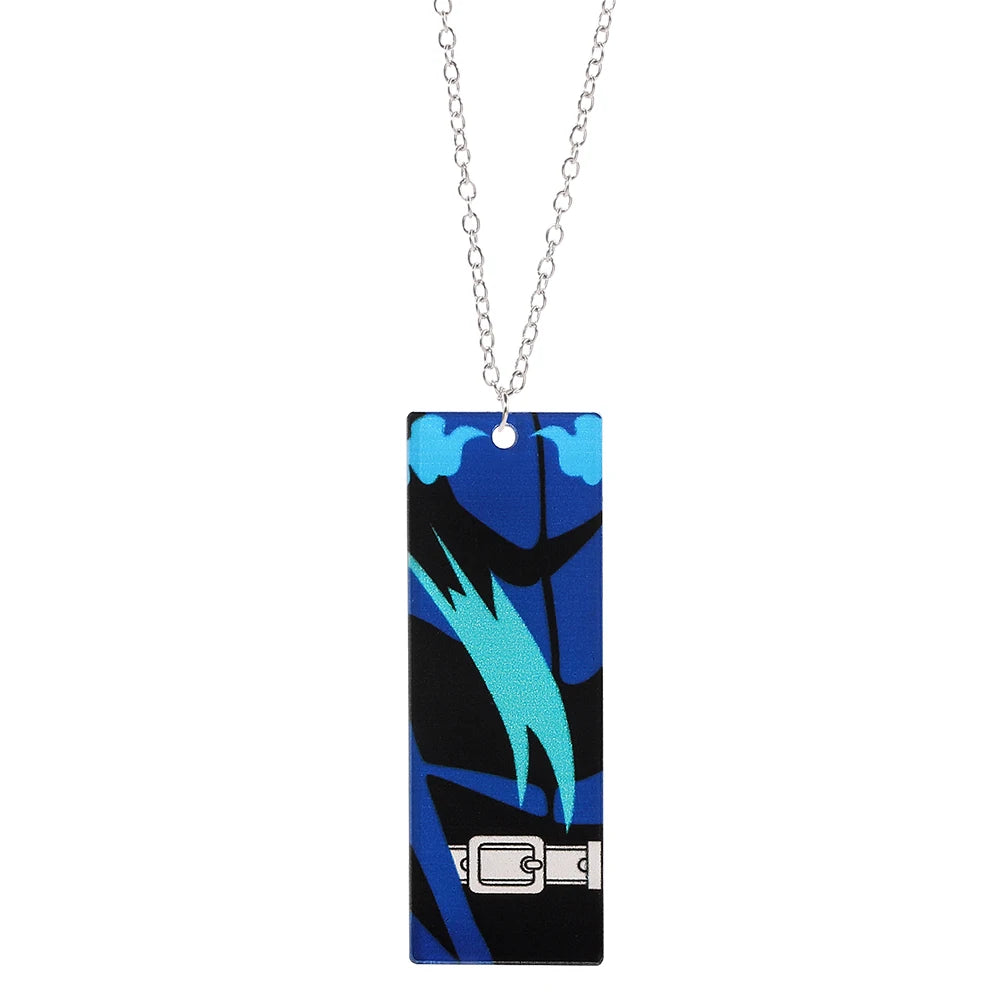 Anime Demon Slayer Necklace Kamado Tanjirou Agatsuma Zenitsu for Women Men Cartoon Pendant Neck Chain Jewelry Accessories Gifts