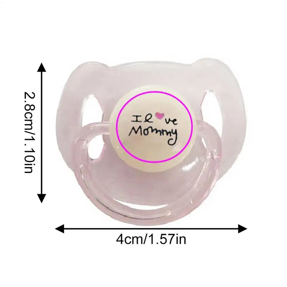 Doll Magnet Pacifier for 20-22inch Baby Dolls Cute Lovely Magnet Pacifier ABS Plastic Simulation Nipples Doll Accessory