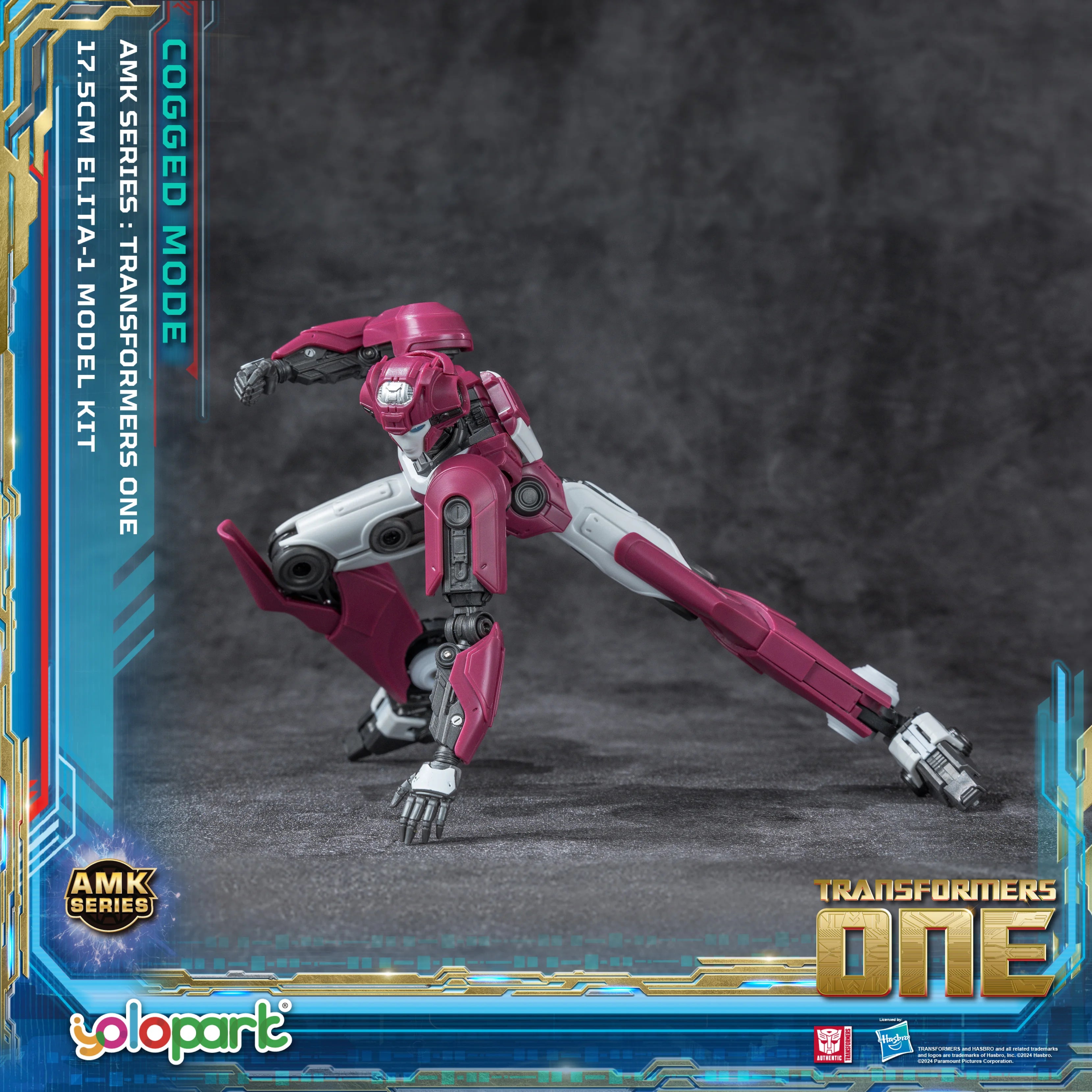 YOLOPARK Transformers One Elita-1 Cogged Mode Action Figure,6.89 Inch Highly Articulated No Converting Transformers Model Kit