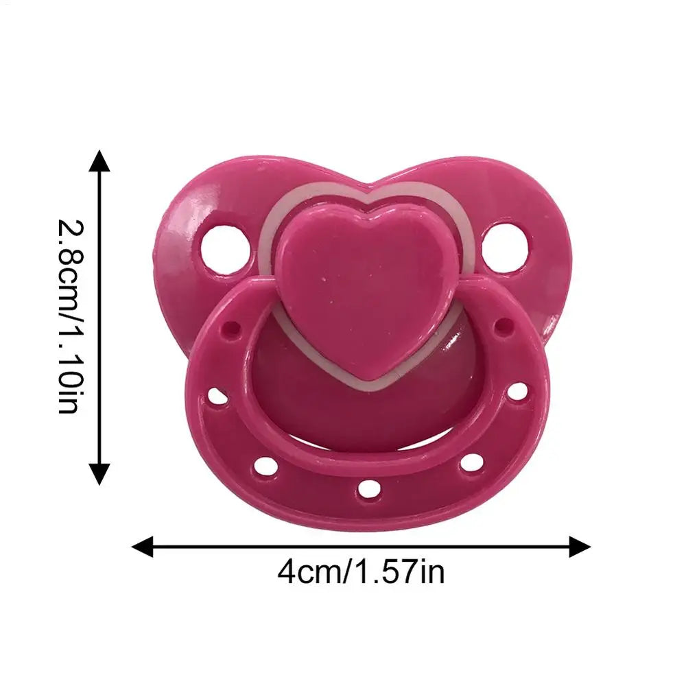 Doll Magnet Pacifier for 20-22inch Baby Dolls Cute Lovely Magnet Pacifier ABS Plastic Simulation Nipples Doll Accessory