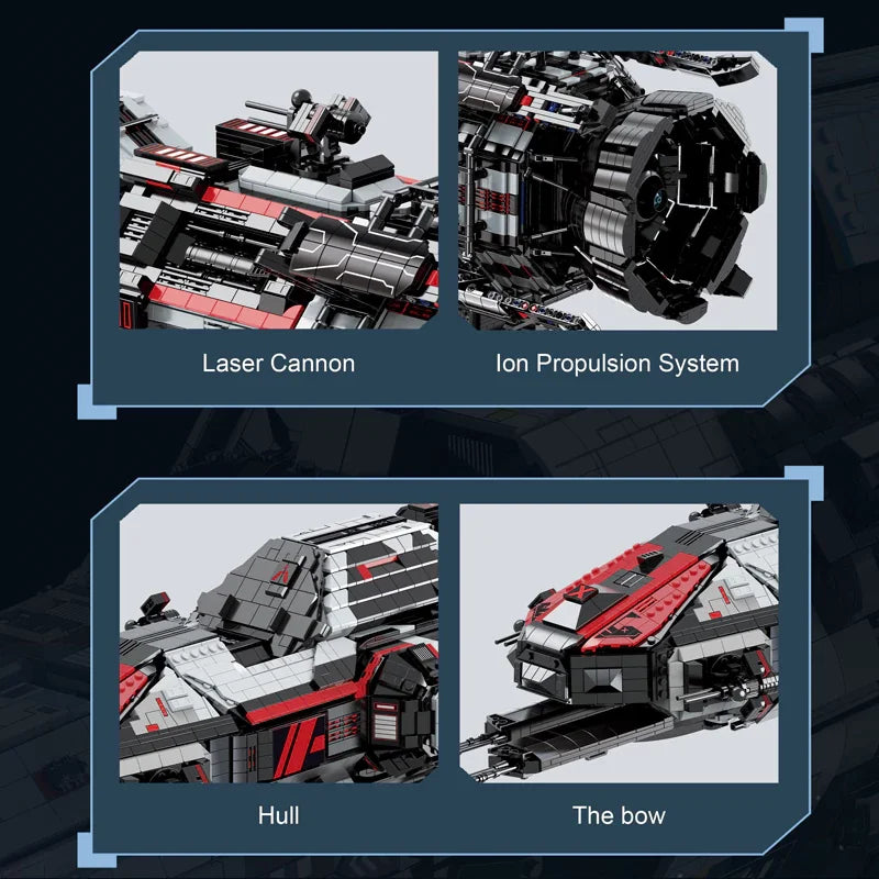 Movie The Expanse MOC 33906 ROCINANTE Space Expanse Model Building Blocks Brick Puzzle Toys for Children Adult Kids Boys Gift