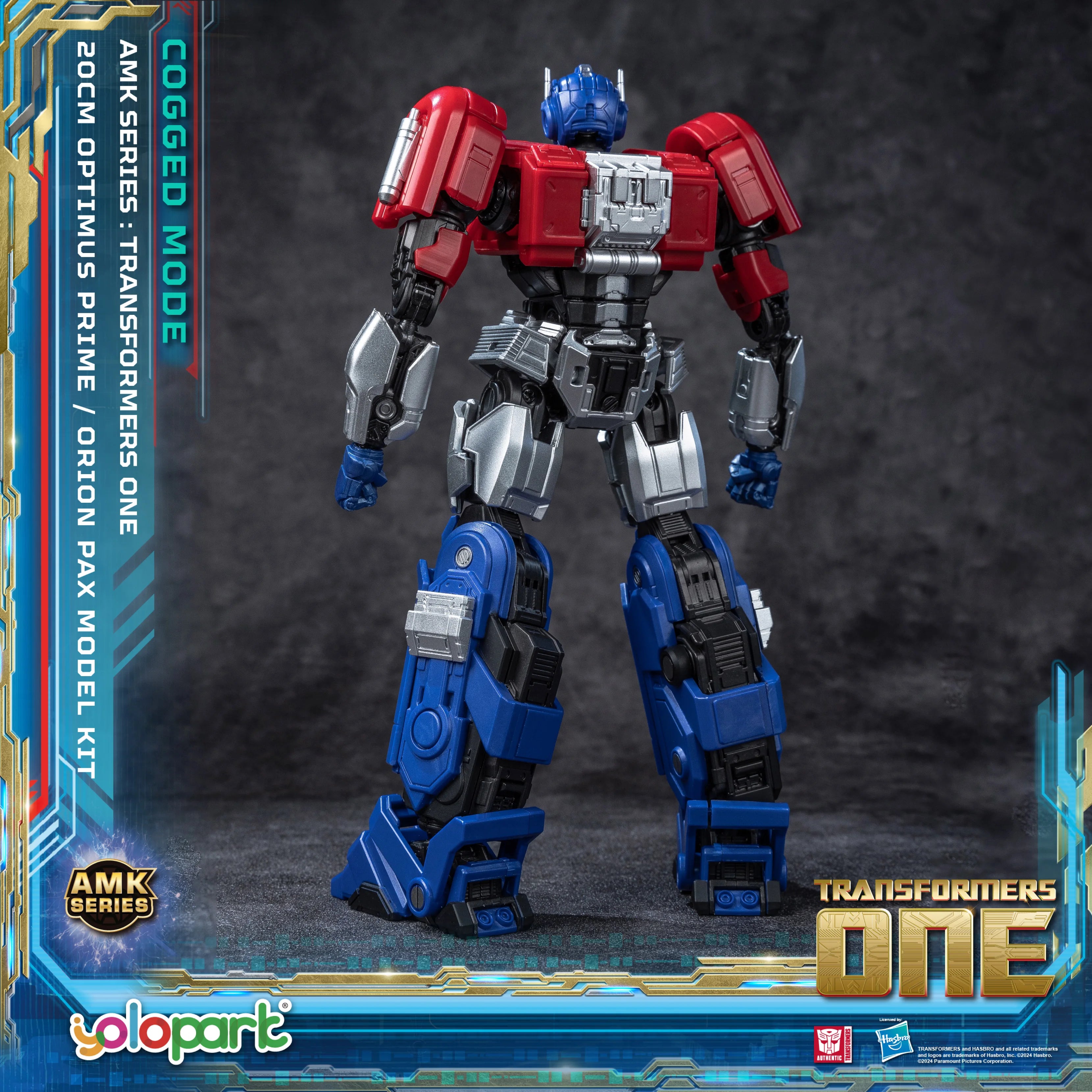 YOLOPARK Transformers Optimus Prime Cogged Mode,7.87 Inch Highly Articulated Transformers One Action Figures