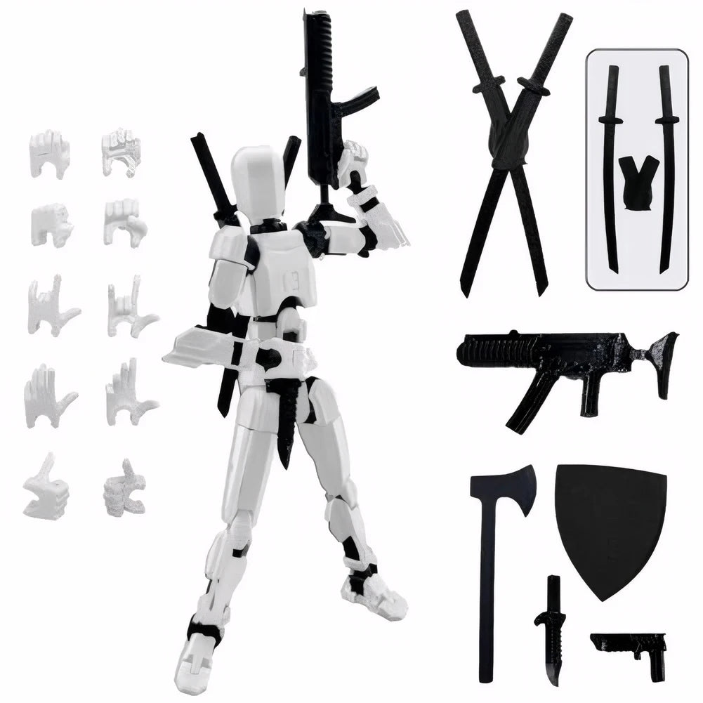 13 Action Figure Titan Multi-articular Robot Toys Dummy 3D Printed Movable Shapeshift Robot Action Anime Figure For Boy Gifts