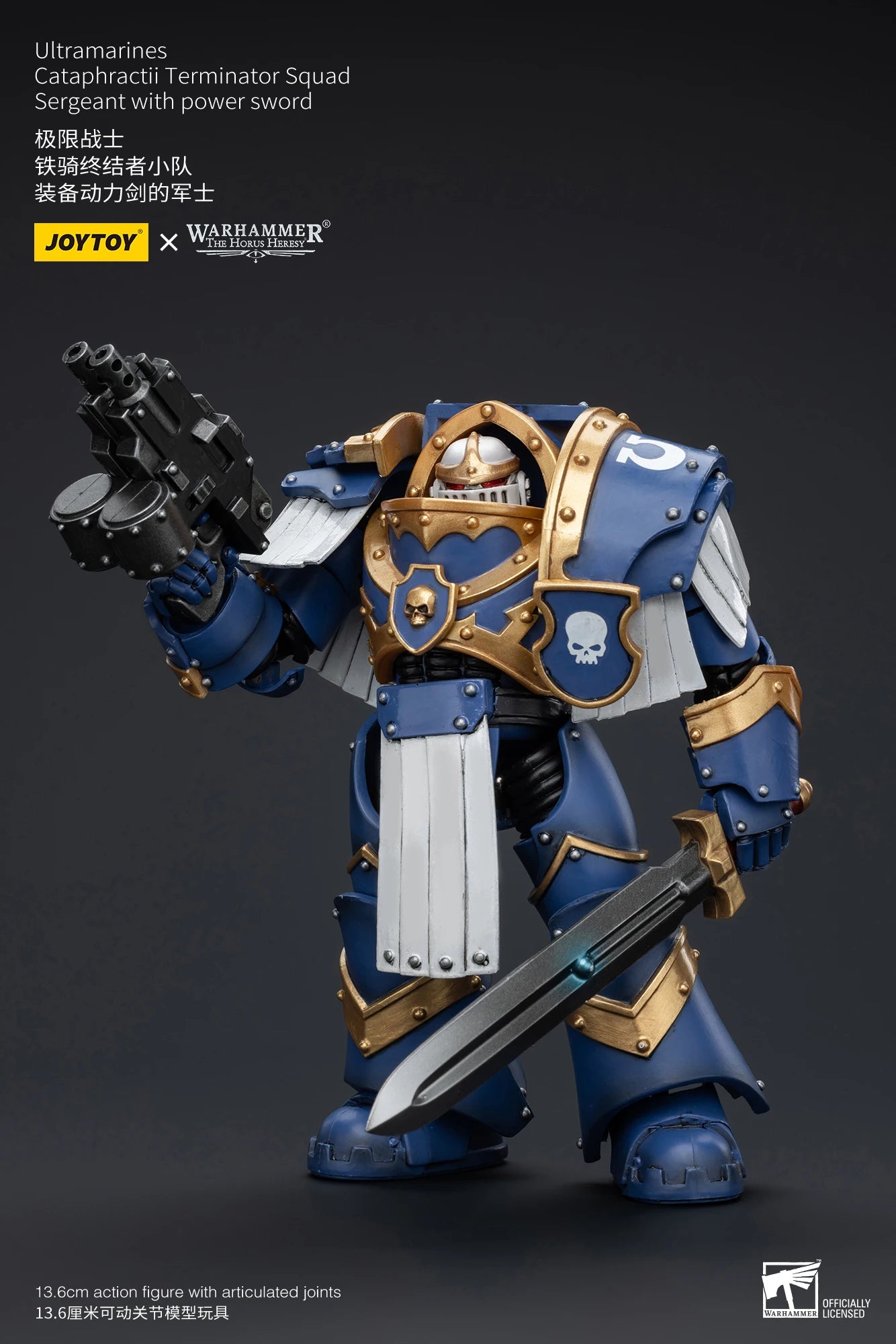 JOYTOY Warhammer 40K 1/18 Action Figure Ultramarines Cataphractii Terminator Squad Anime Figures Toys Model