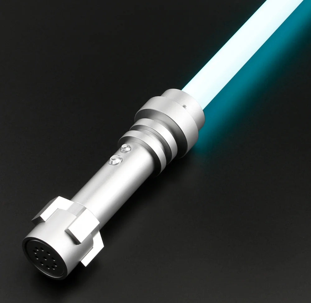 TXQSABER Mini Brick Smooth Swing Lightsaber Heavy Dueling1 Inch High Quality Blade Metal Hilt Cosplay Jedi Laser Sword Kids Toys