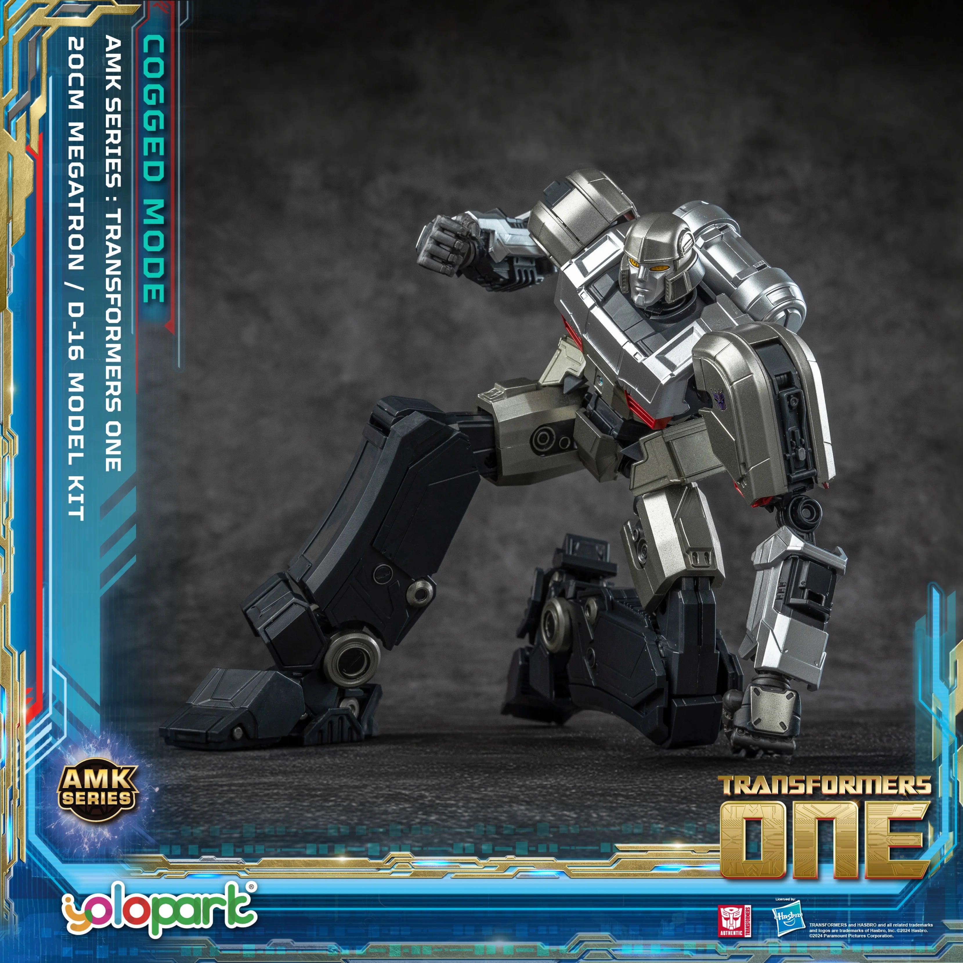 YOLOPARK Transformers One Toy Megatron Cogged Toy Mode,7.87 Inch Highly Articulated No Converting Model Kit