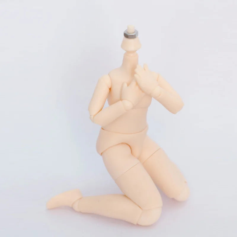 New Big 1/8BJD Body White Skin Ball Joint Body Doll Accessories Boy Girl Toy for BJD GSC doll head