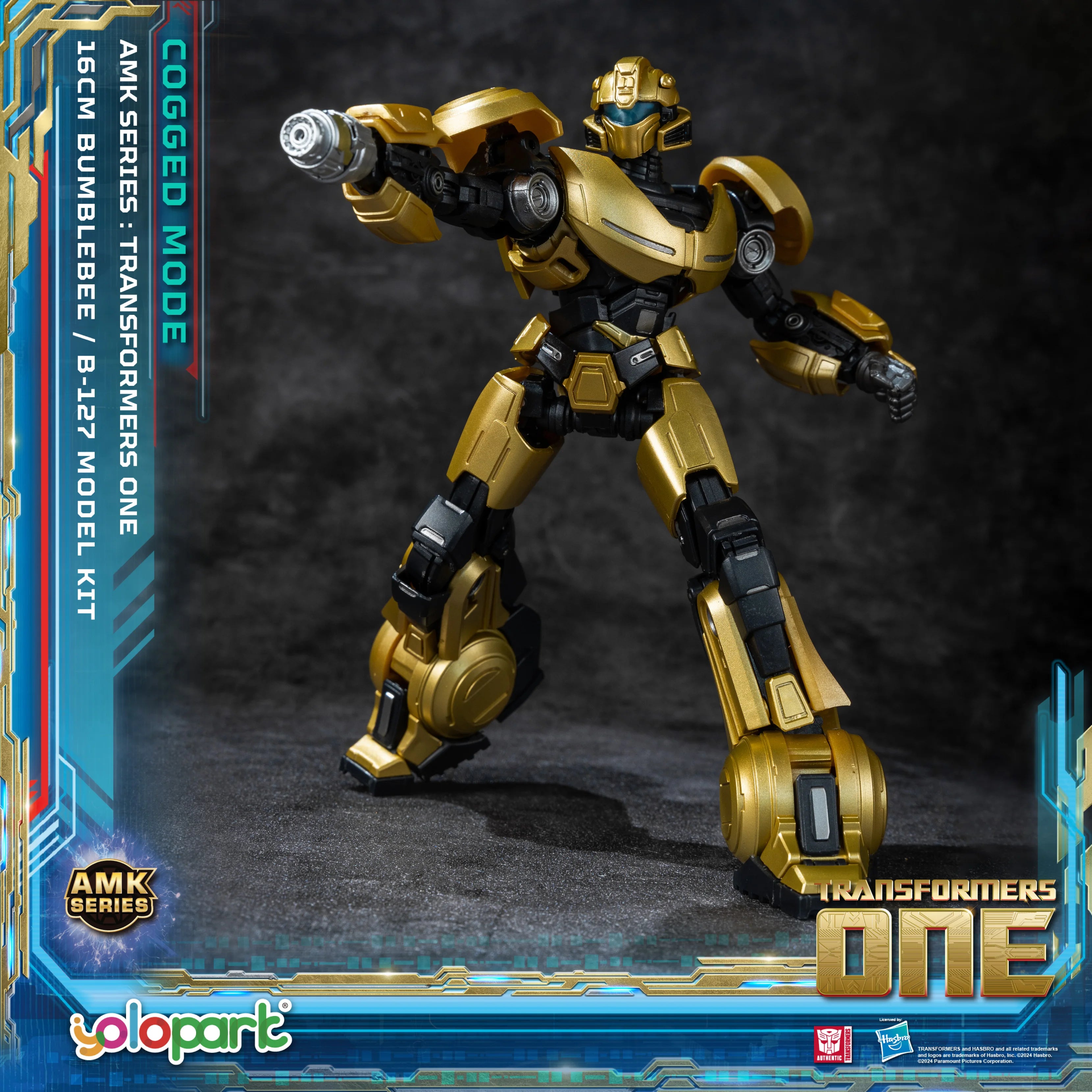 YOLOPARK Bumblebee Transformers Toy Cogged Mode,6.3 Inch Highly Articulated Transformers One Action Figures