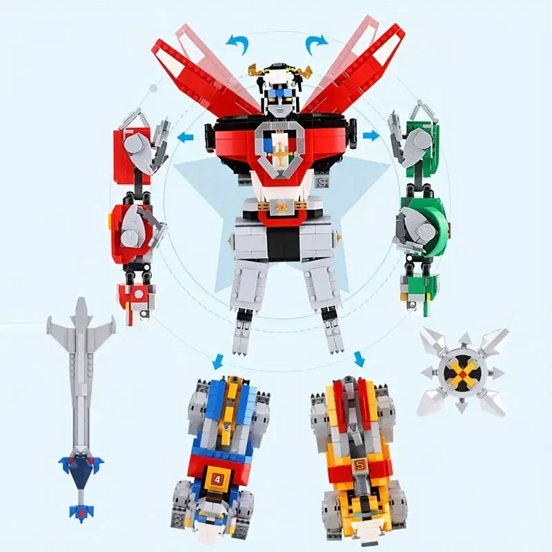 IN stock MOC Building blocks Ideas 5-in-1 Model Voltron Guardian Toys 21311 Display Gift for robot Birthday Christmas 2321Pcs