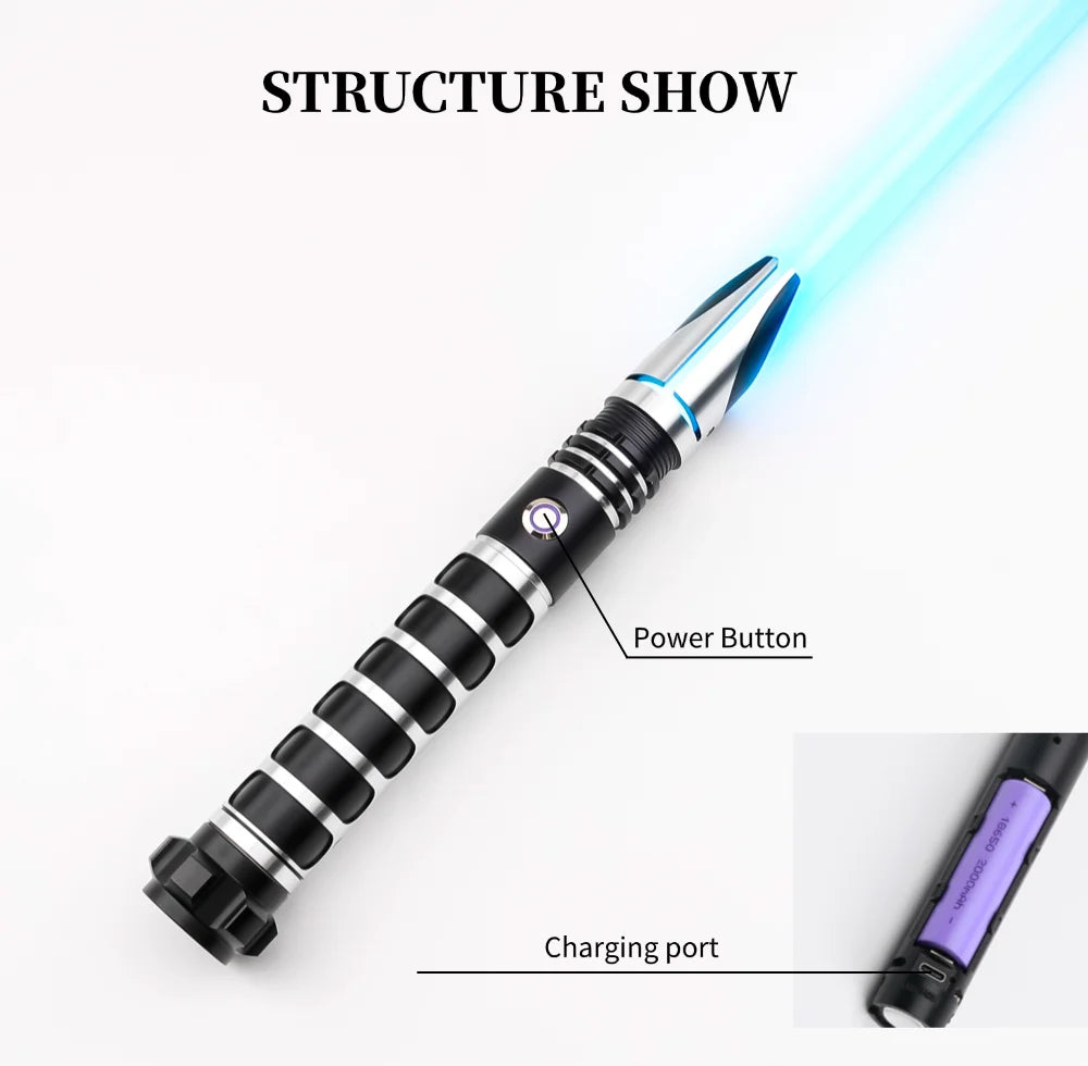 TXQSABER Neo pixel Customize Lightsaber SNV4 Bluetooth Metal Hilt Heavy Deuling Blaster Smooth Laser Sword Cosplay Kids Toys