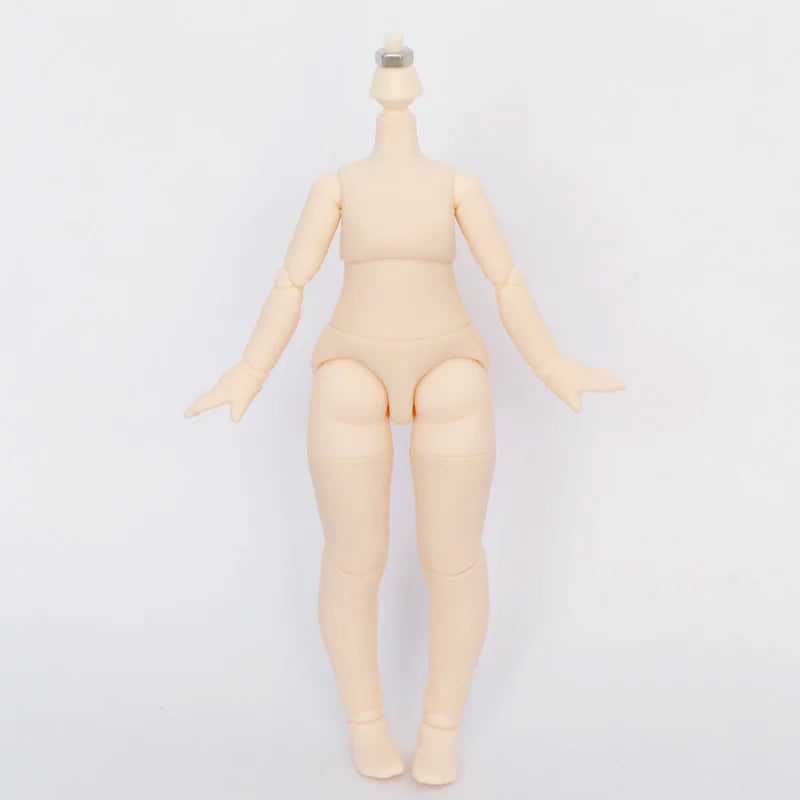 New Big 1/8BJD Body White Skin Ball Joint Body Doll Accessories Boy Girl Toy for BJD GSC doll head