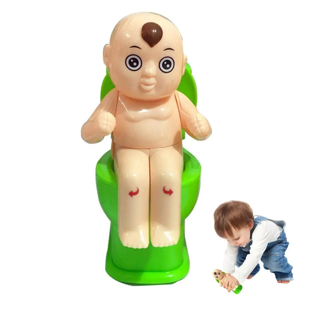 Novelty Squirt Toilet Toy With Pee Doll Toilet Pee Cartoon Boy Water Spray Trick Funny Children Tricky Shooting Water Toilet Toy