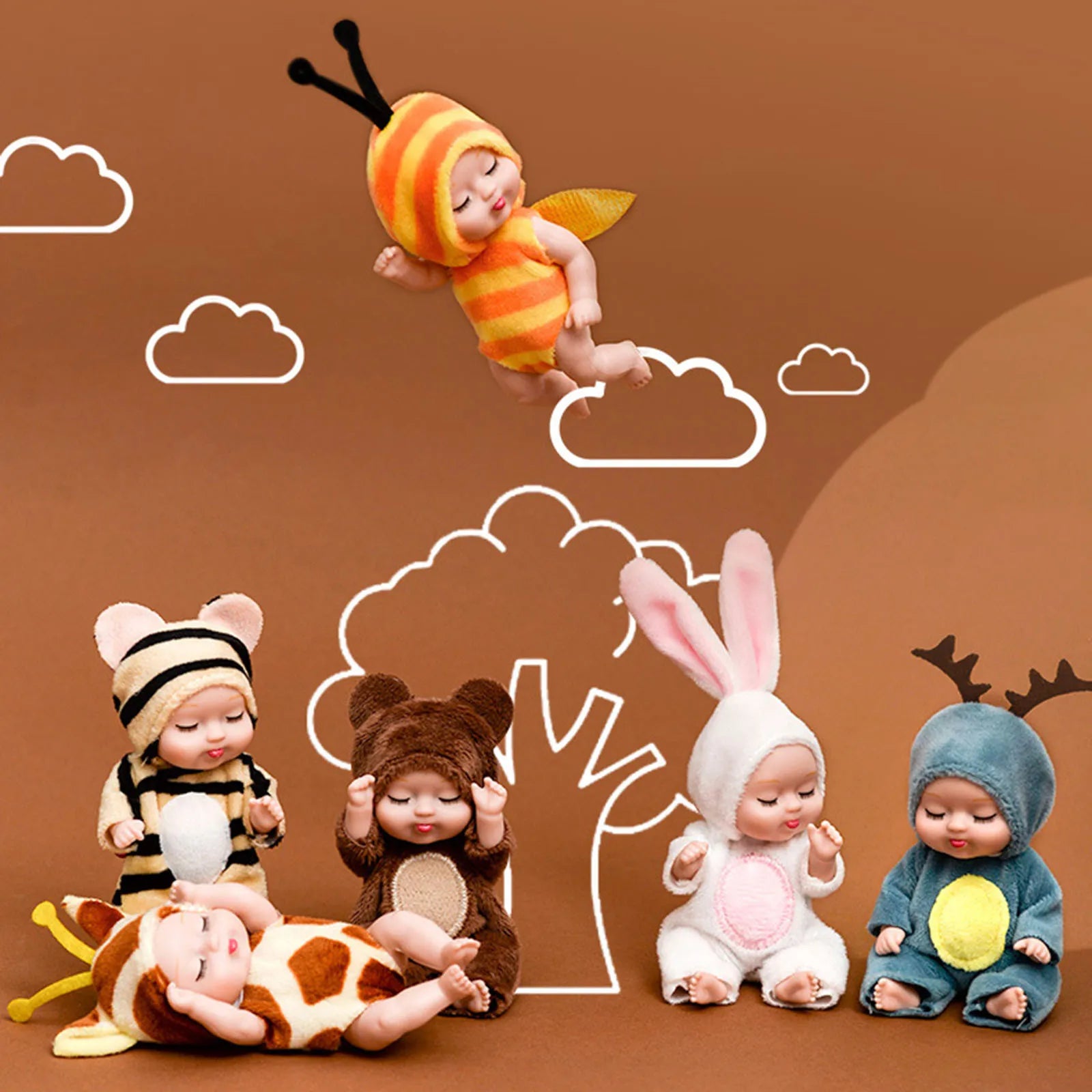 Amp Bass Mini Mini Doll Bring Clothes To Sleep Doll Mini Doll Toy Washable Realistic Girl Shop Dolls