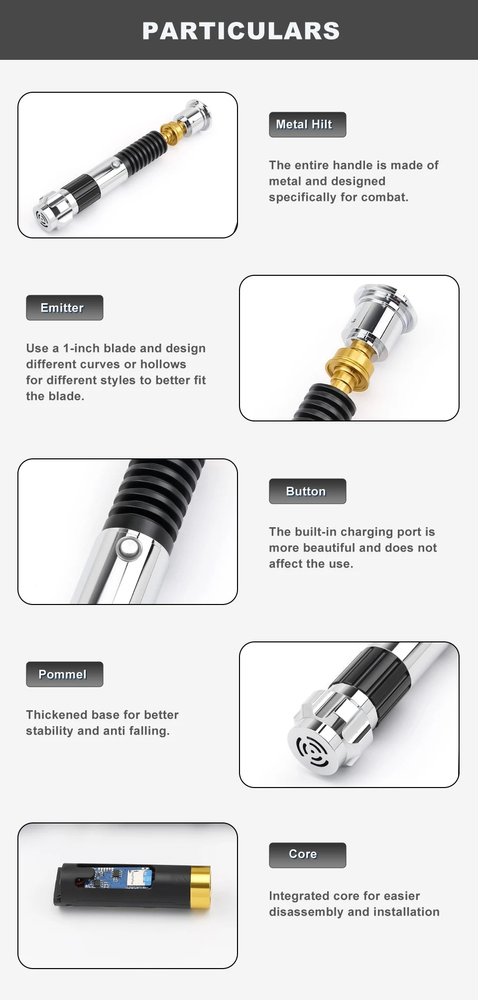 TXQSABER Kenobi OBI-Wan EP3 Lightsaber SNV4PRO Skywalke Laster Combat Proffie JEDI 16sound Blaster Smooth Swing Metal Light Gift