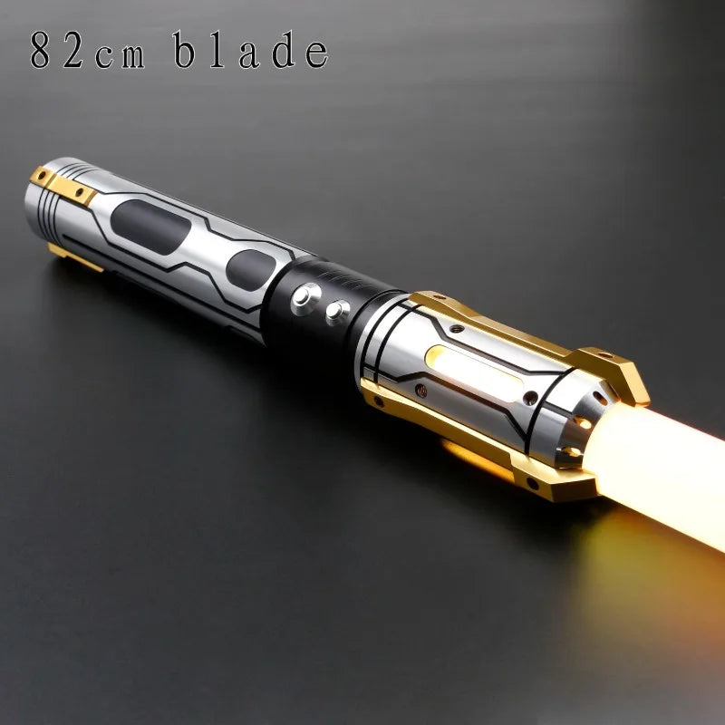 TXQSABER Ghost Lightsaber Pixel Soundboard Neo Smooth Swing Metal Handle LED Strip Blade Cosplay Laser Jedi Sword Kids Toys