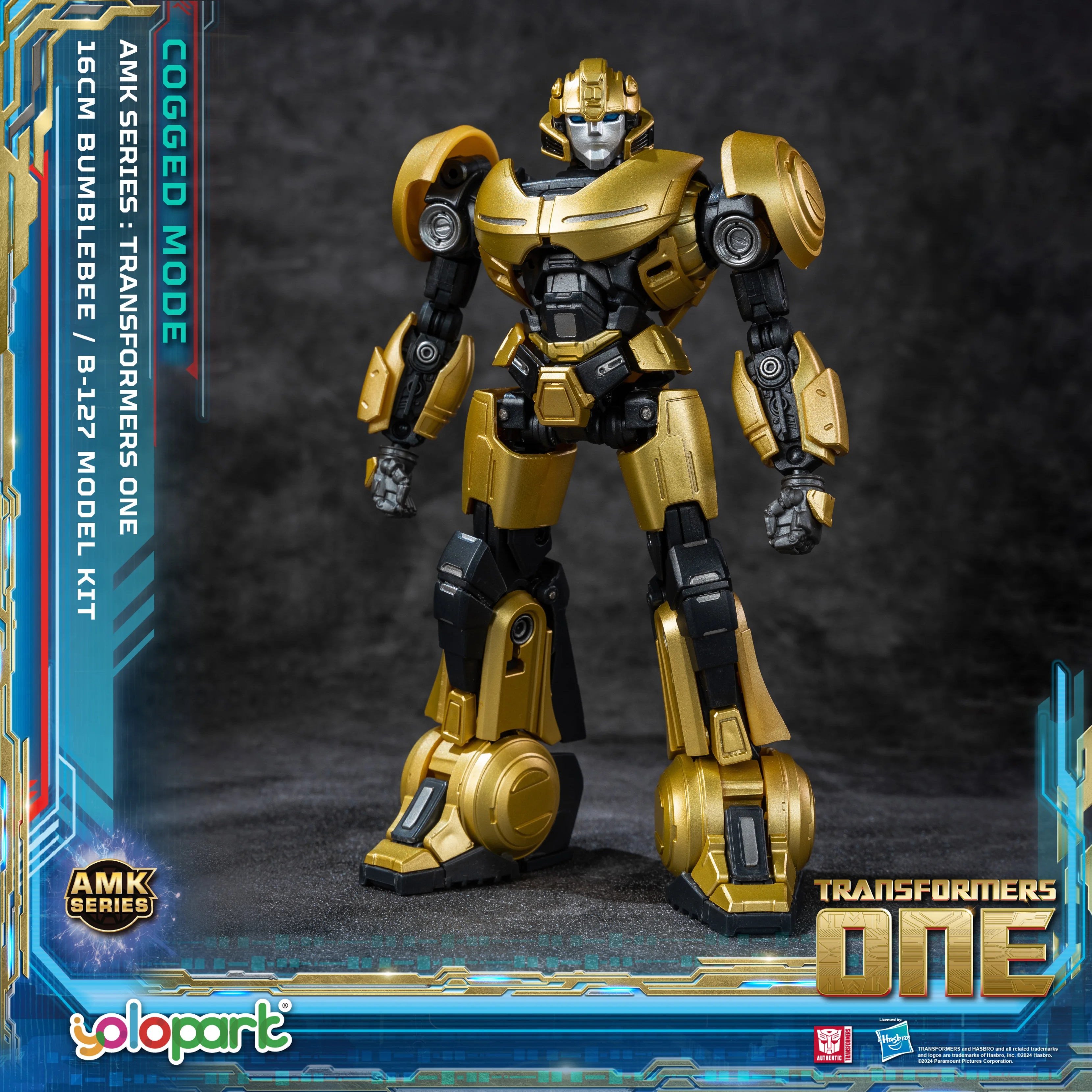 YOLOPARK Bumblebee Transformers Toy Cogged Mode,6.3 Inch Highly Articulated Transformers One Action Figures