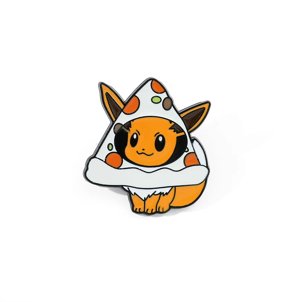 Sanrio Cola Hello Kitty Fries Kuromi Enamel Pin Pokemon Sandwich Pikachu Hamburger Charmander Metal Badge Brooch Gifts