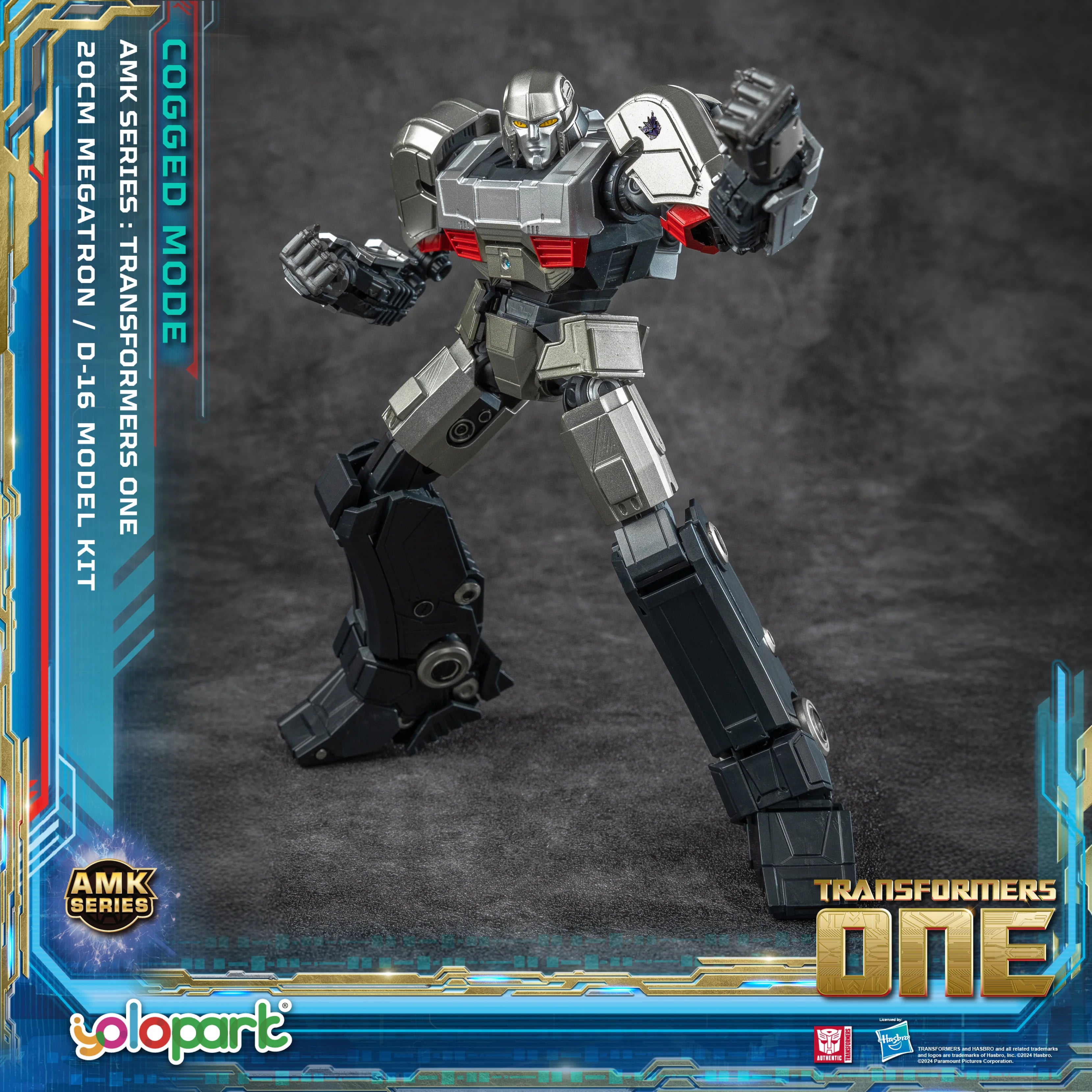 YOLOPARK Transformers One Toy Megatron Cogged Toy Mode,7.87 Inch Highly Articulated No Converting Model Kit