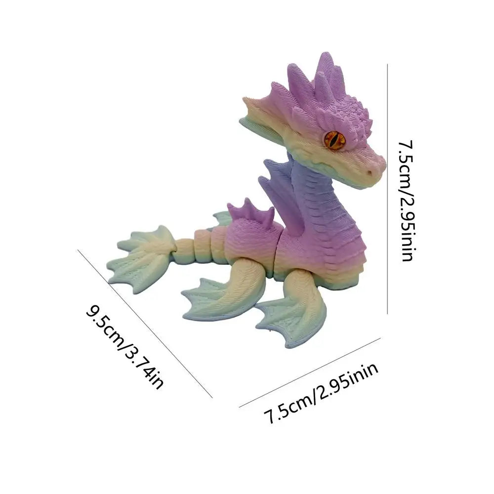 3d Printed Dragon Fidget Dragon Fidget Toy Mythical Pieces Articulated Dragon Toy For Birthday Home Decoration Executive Desk