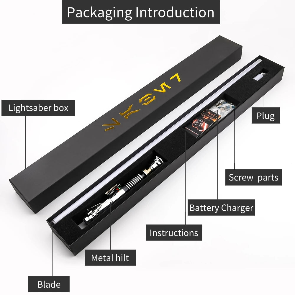 TXQ LUKE ROTJ TV Skywalker Proffie Glow NEO SNV4 Smooth Swing Heavy Dueling Lightsaber Blaster Metal Toys Cosplay Gift Laser
