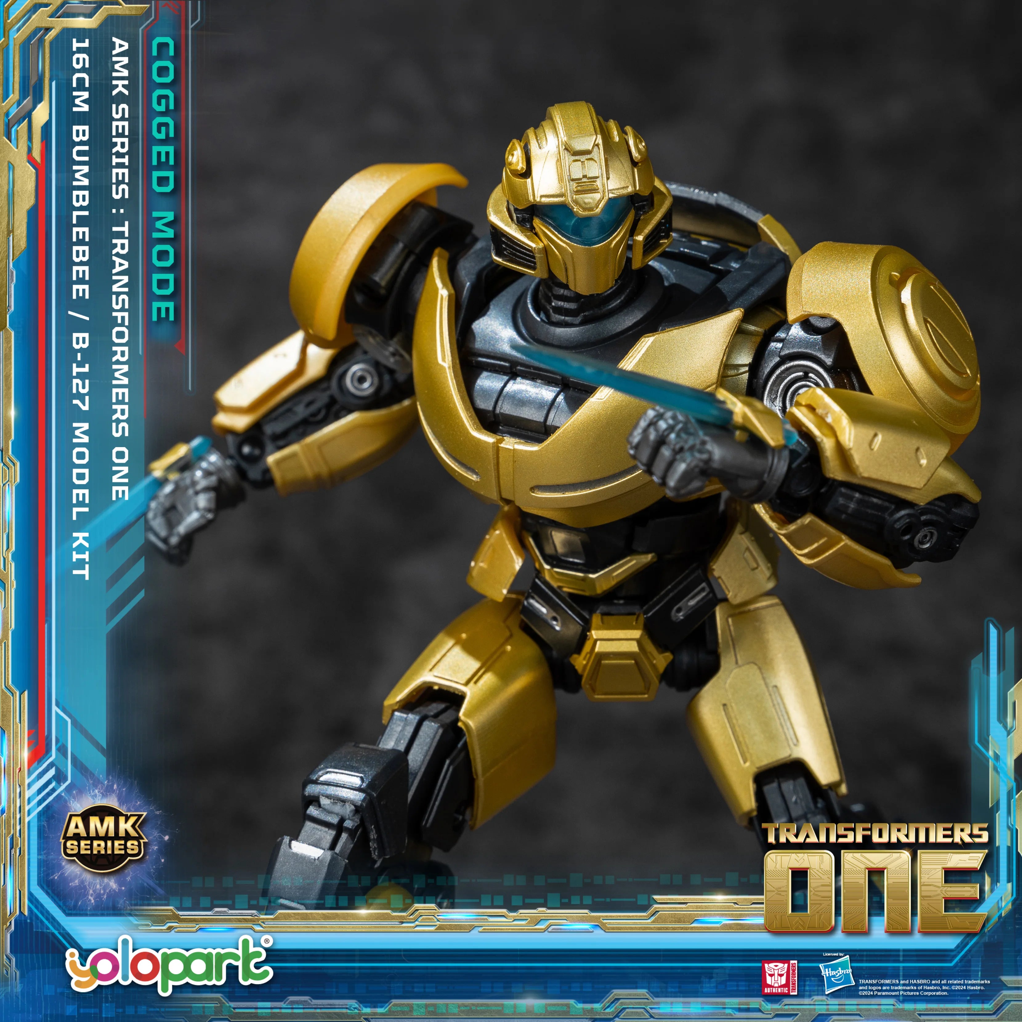 YOLOPARK Bumblebee Transformers Toy Cogged Mode,6.3 Inch Highly Articulated Transformers One Action Figures