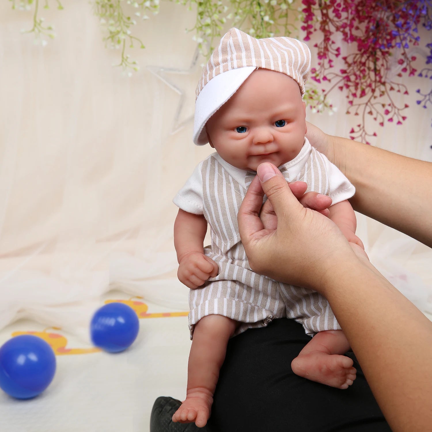 IVITA WB1512 14" 100% Full Body Silicone Reborn Doll coco Soft Dolls Realistic Boy Baby DIY Blank Children Lifelike Bebe Toys