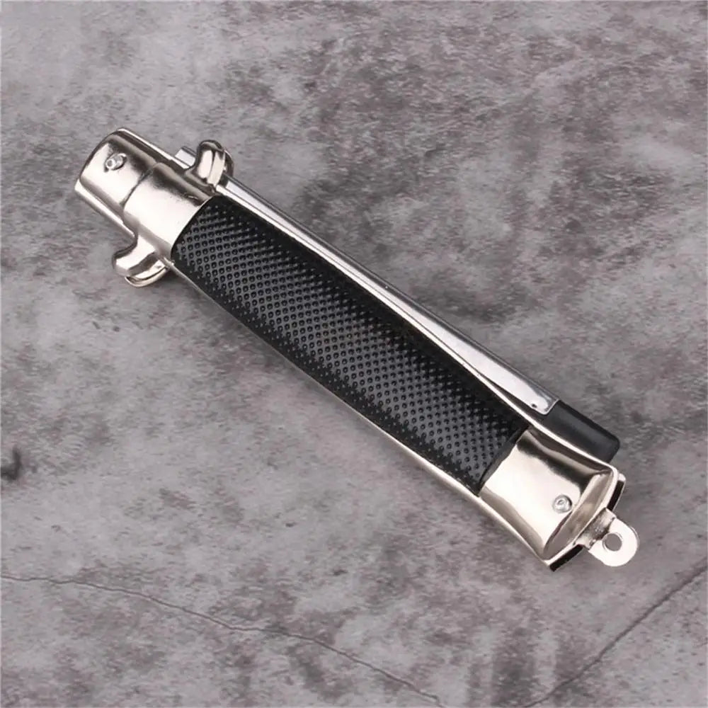 Switch Blade Comb Automatic Push Button Folding Barber Comb Portable Metal Spring Jump Brush Mens Pocket Comb Salon Beauty Tool