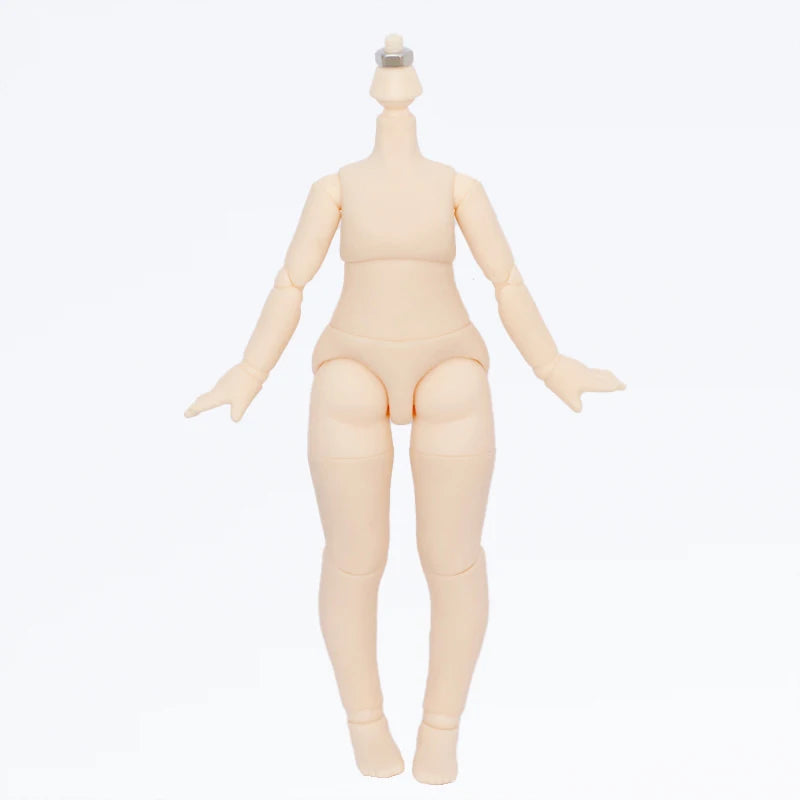 New Big 1/8BJD Body White Skin Ball Joint Body Doll Accessories Boy Girl Toy for BJD GSC doll head