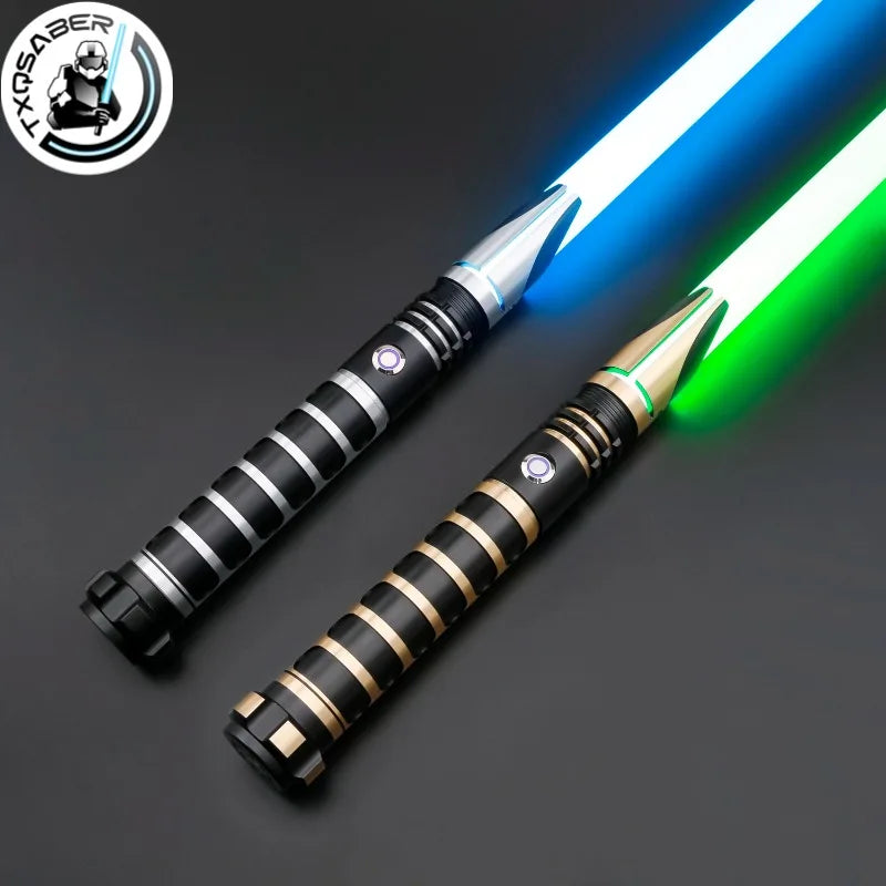TXQSABER Neo pixel Customize Lightsaber SNV4 Bluetooth Metal Hilt Heavy Deuling Blaster Smooth Laser Sword Cosplay Kids Toys