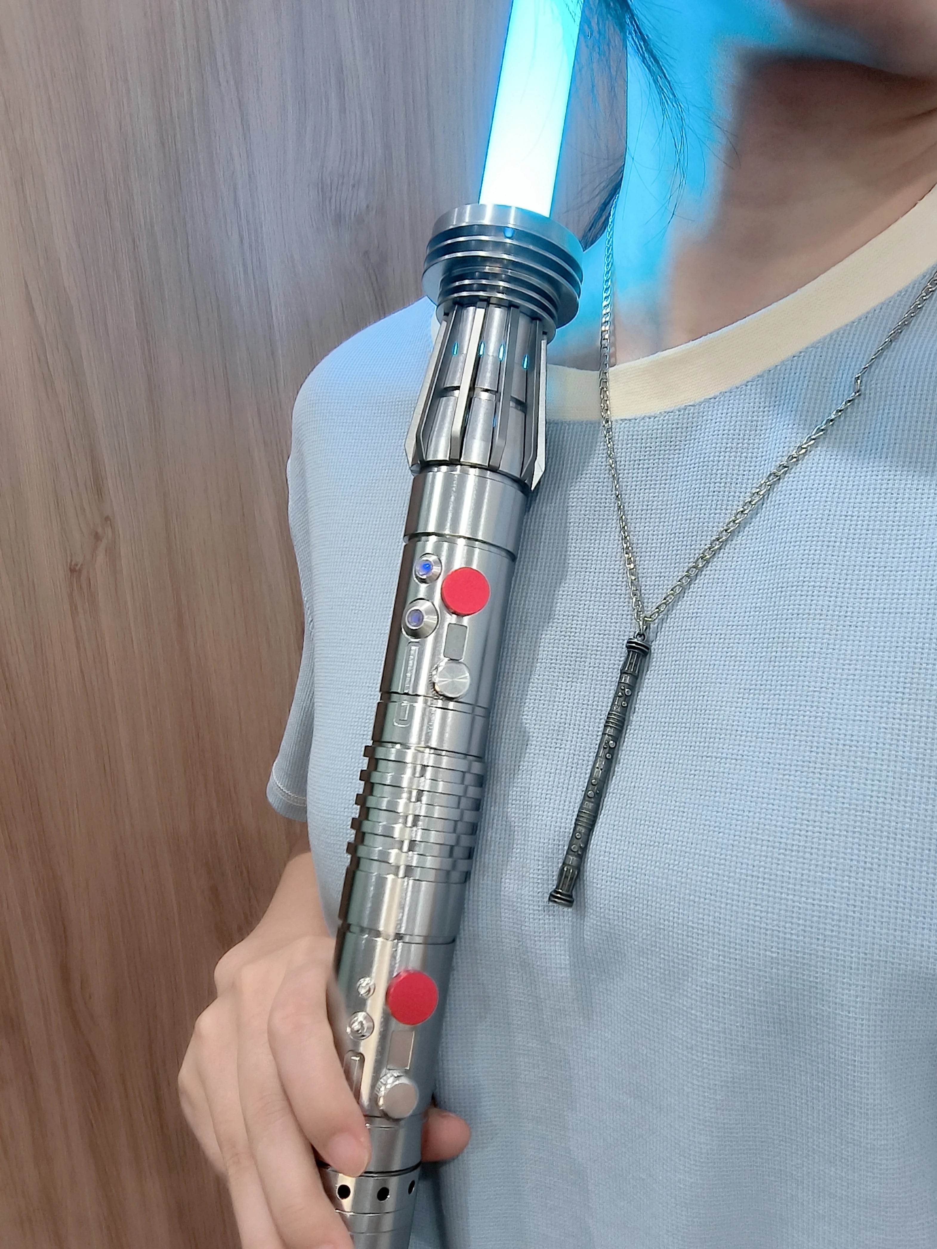TXQSABER Special Edition Darth maul Heavy Dueling Lightsaber Bluetooth Control Colors Changing Blaster Cosplay Laser Sword Toys
