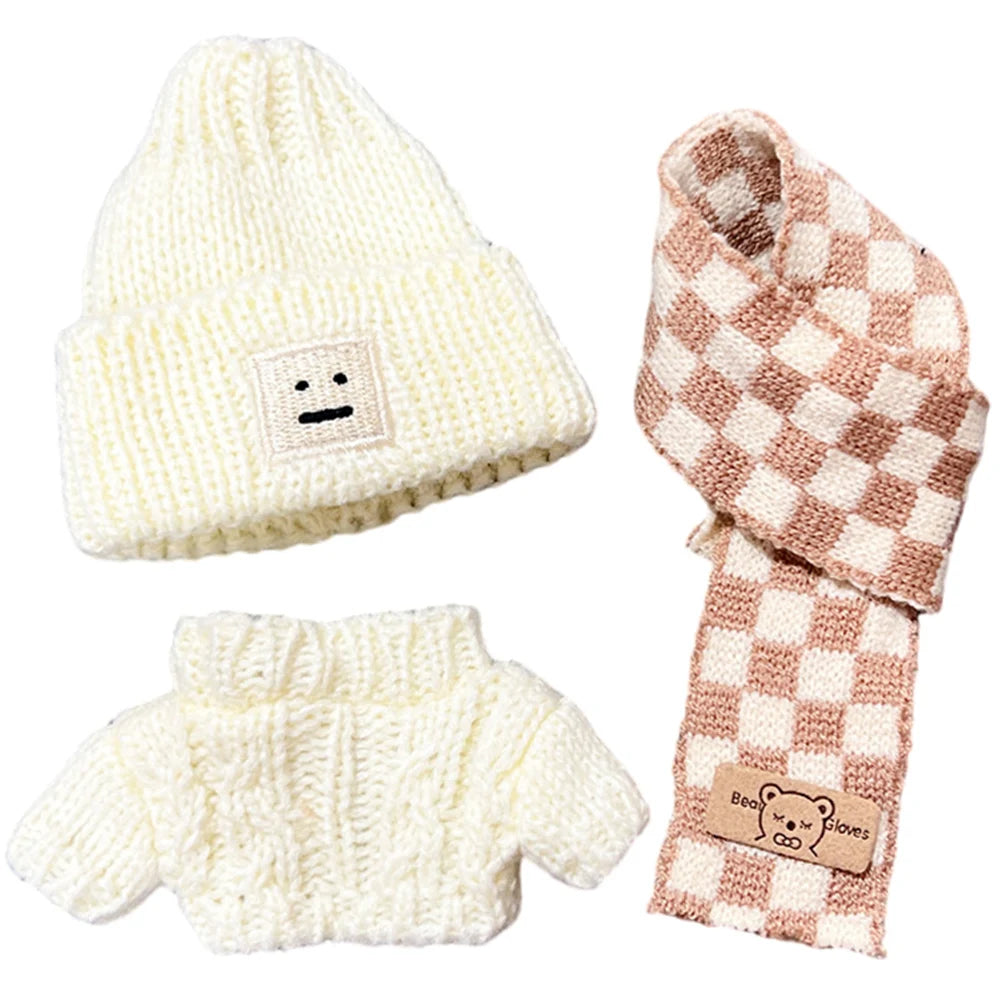 17cm Kawaii Labubu Plush Doll'S Clothes Outfit Accessories Decorative Plushies Soft Cartoon DIY Animal Toy Costume for Gift