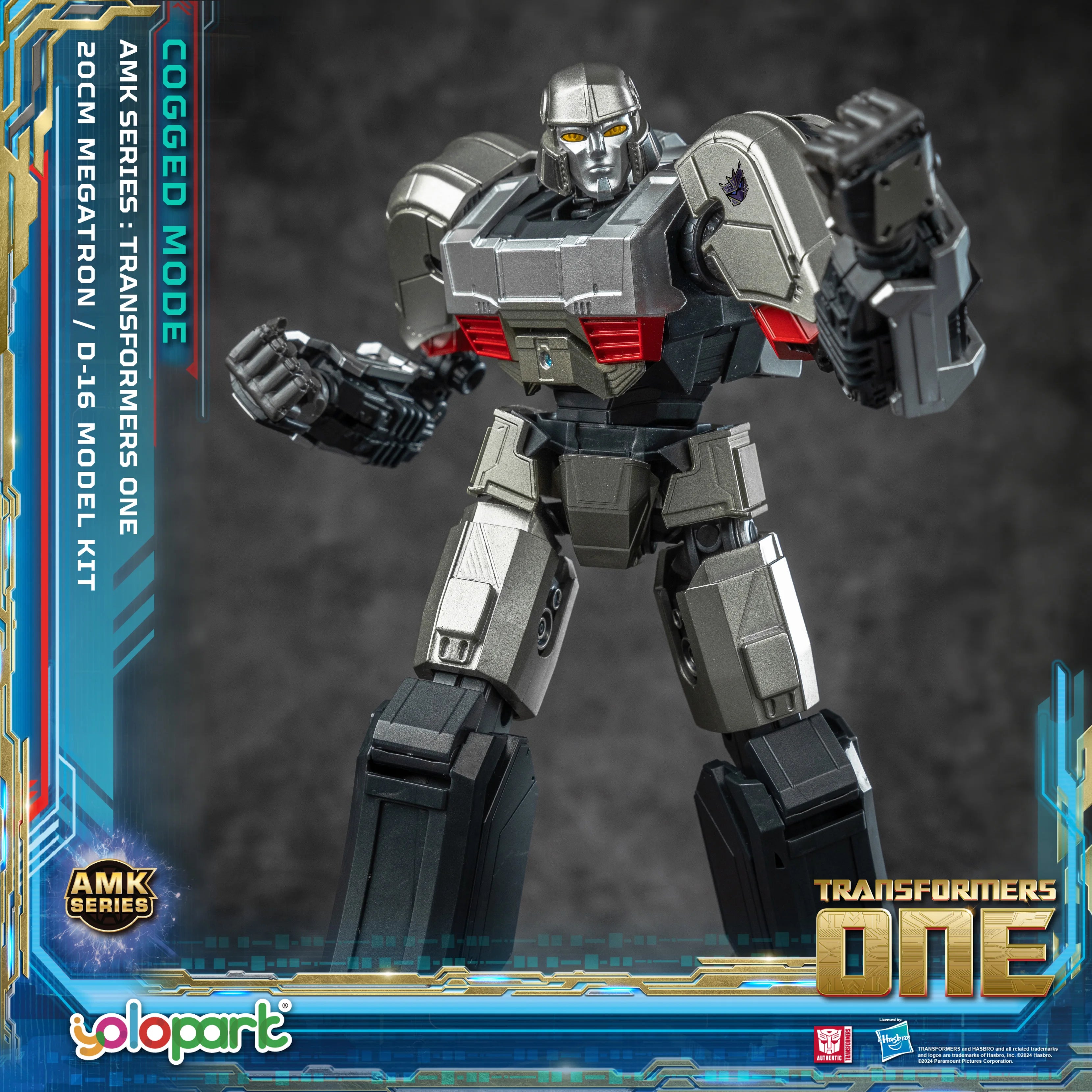 YOLOPARK Transformers One Toy Megatron Cogged Toy Mode,7.87 Inch Highly Articulated No Converting Model Kit