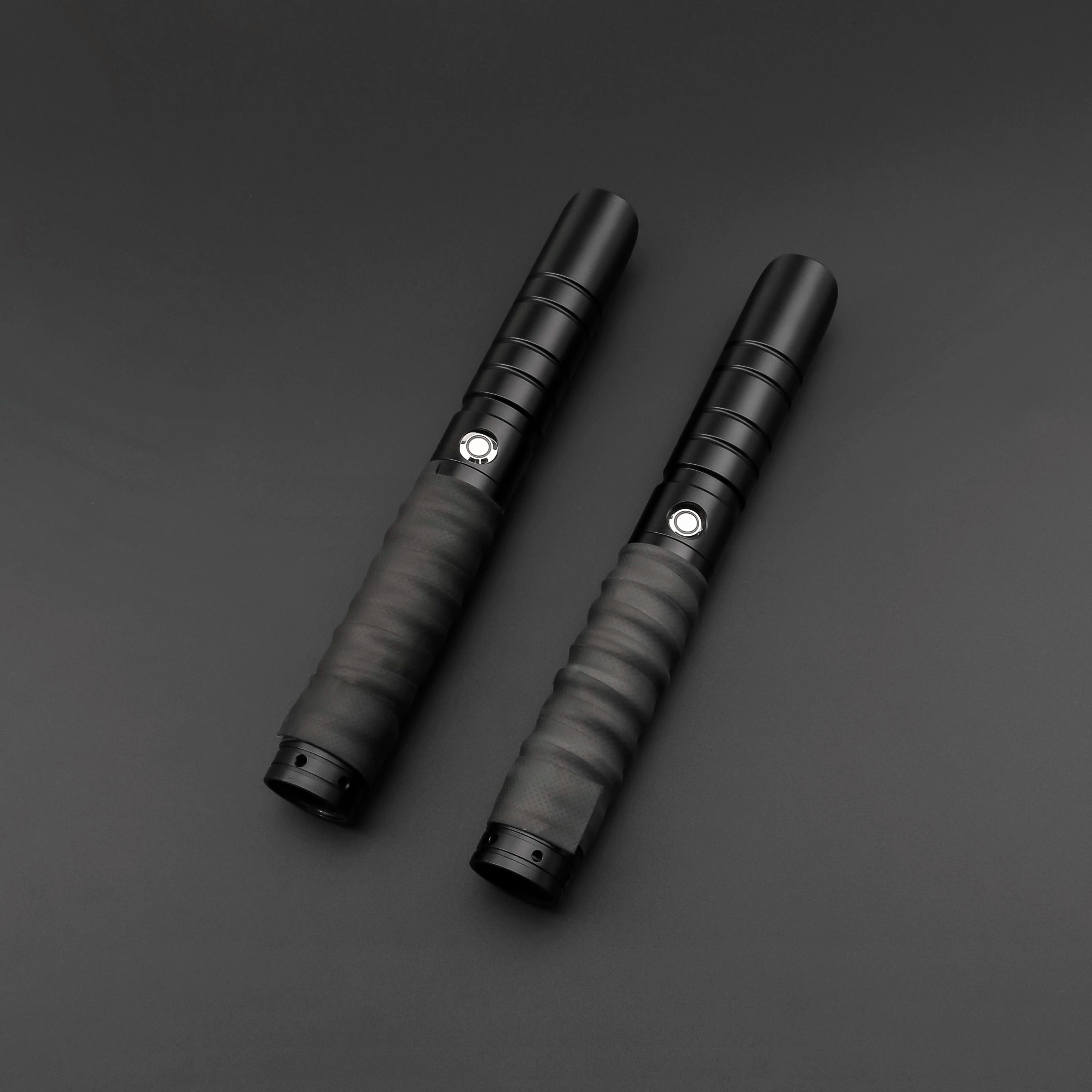 TXQSABER Double Heavy Dueling Lightsaber Smooth Swing Laser Sword Metal Hilt with Strap Blaster Force Jedi Training Cosplay Kids