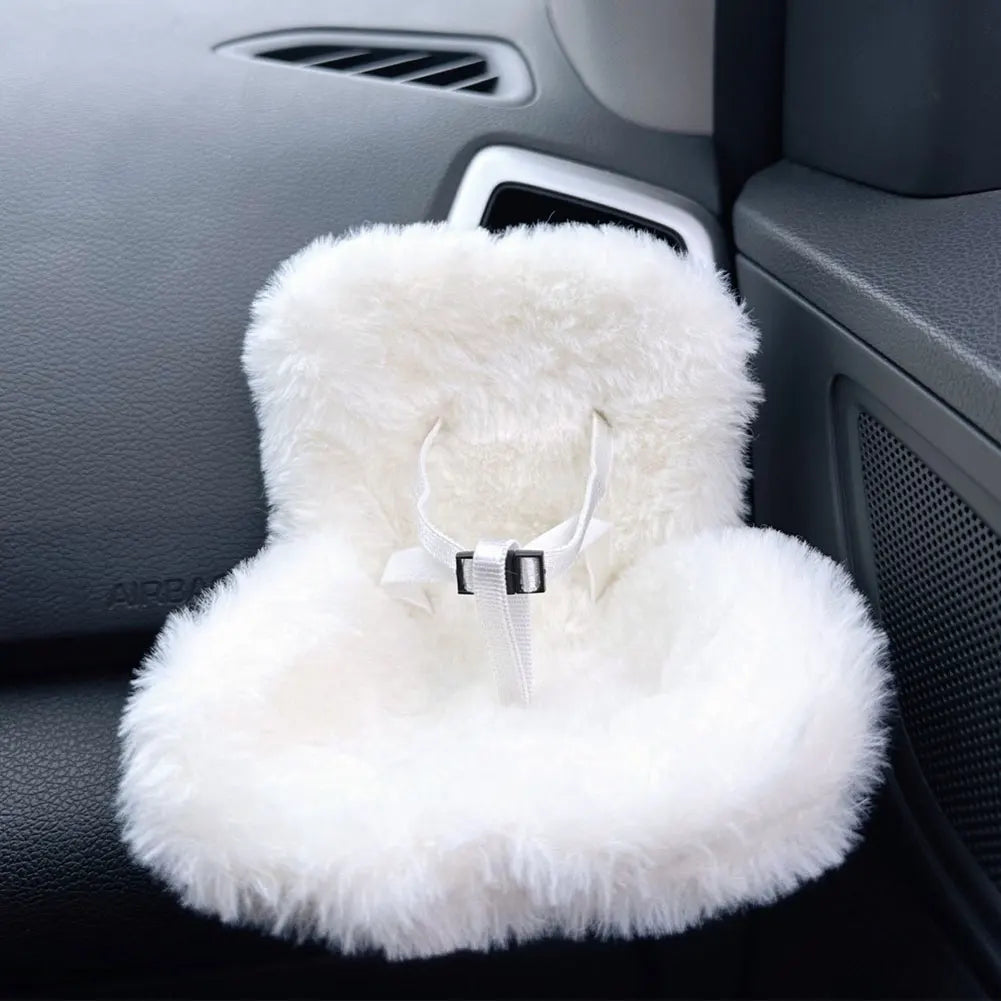 New 15-17cm doll Seat Labubu Doll Safety Seat Cute Doll Air Outlet Aromatherapy decoration high-grade Car Interior Decoration
