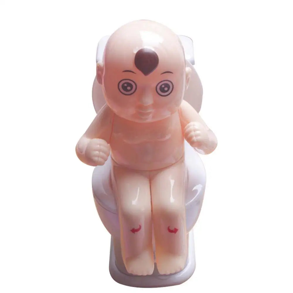 Novelty Squirt Toilet Toy With Pee Doll Toilet Pee Cartoon Boy Water Spray Trick Funny Children Tricky Shooting Water Toilet Toy
