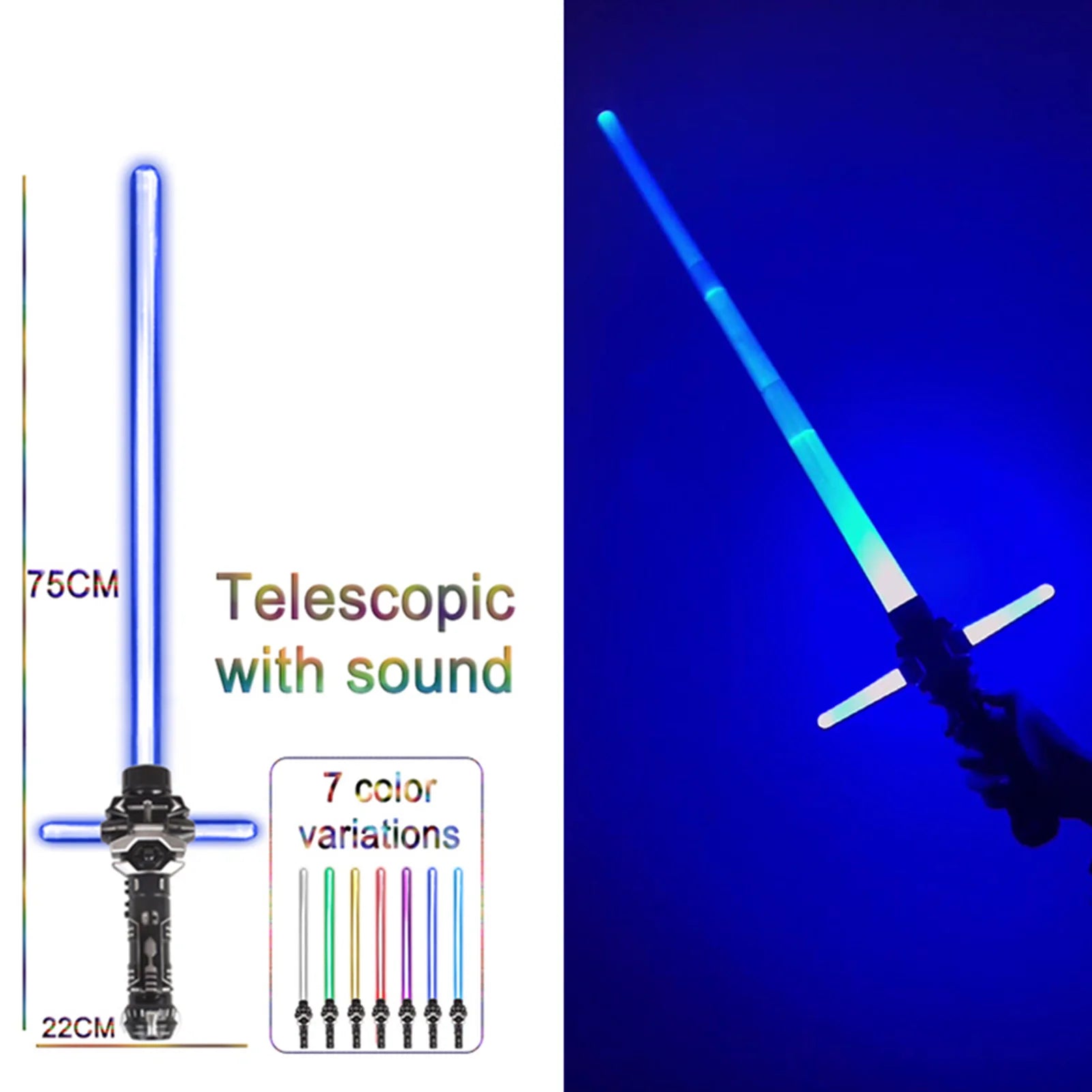 Flashing Lightsaber Lasers Swords Light Saber Kpop Lightstick Cosplay Toys Sound And Light For Boys Girls Gift Combat Cosplay