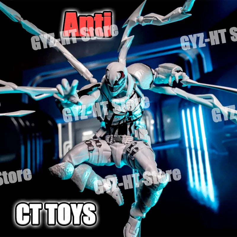 In Stock Ct Toys Agent Anti Venom Amazing Yamaguchi Agent Venom Figure Spiderman Anime Action Figure Model Customized Gifts Toys